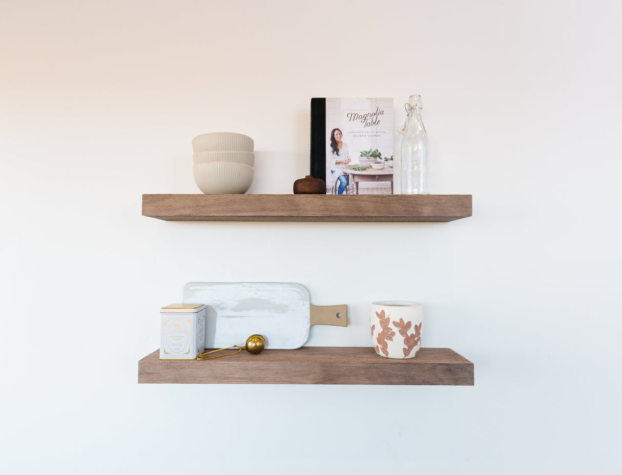 Rustic Set Floating Shelves