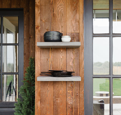 Elevate Your Outdoor Space with Accoya Floating Shelves