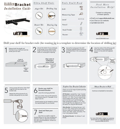 In Stock Studlock DIY Bracket - Ultra Shelf