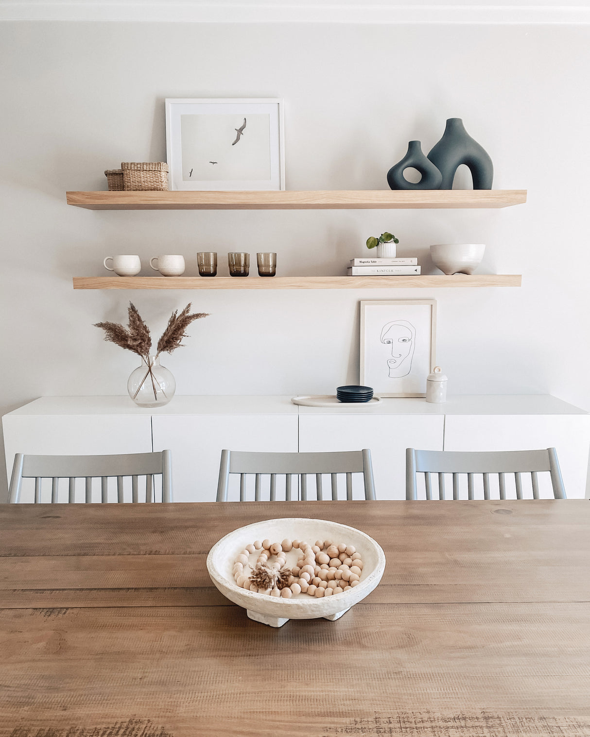 Bestseller White Oak Floating Shelf