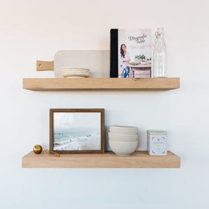 RUSTIC SET FLOATING SHELVES
