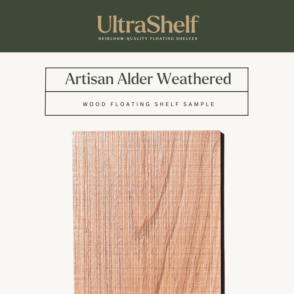 Textured Artisan Alder Shelf