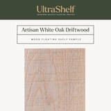 Textured Artisan White Oak Shelf