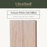 Textured Artisan White Oak Shelf