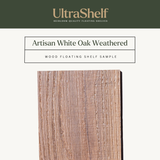 Textured Artisan White Oak Shelf
