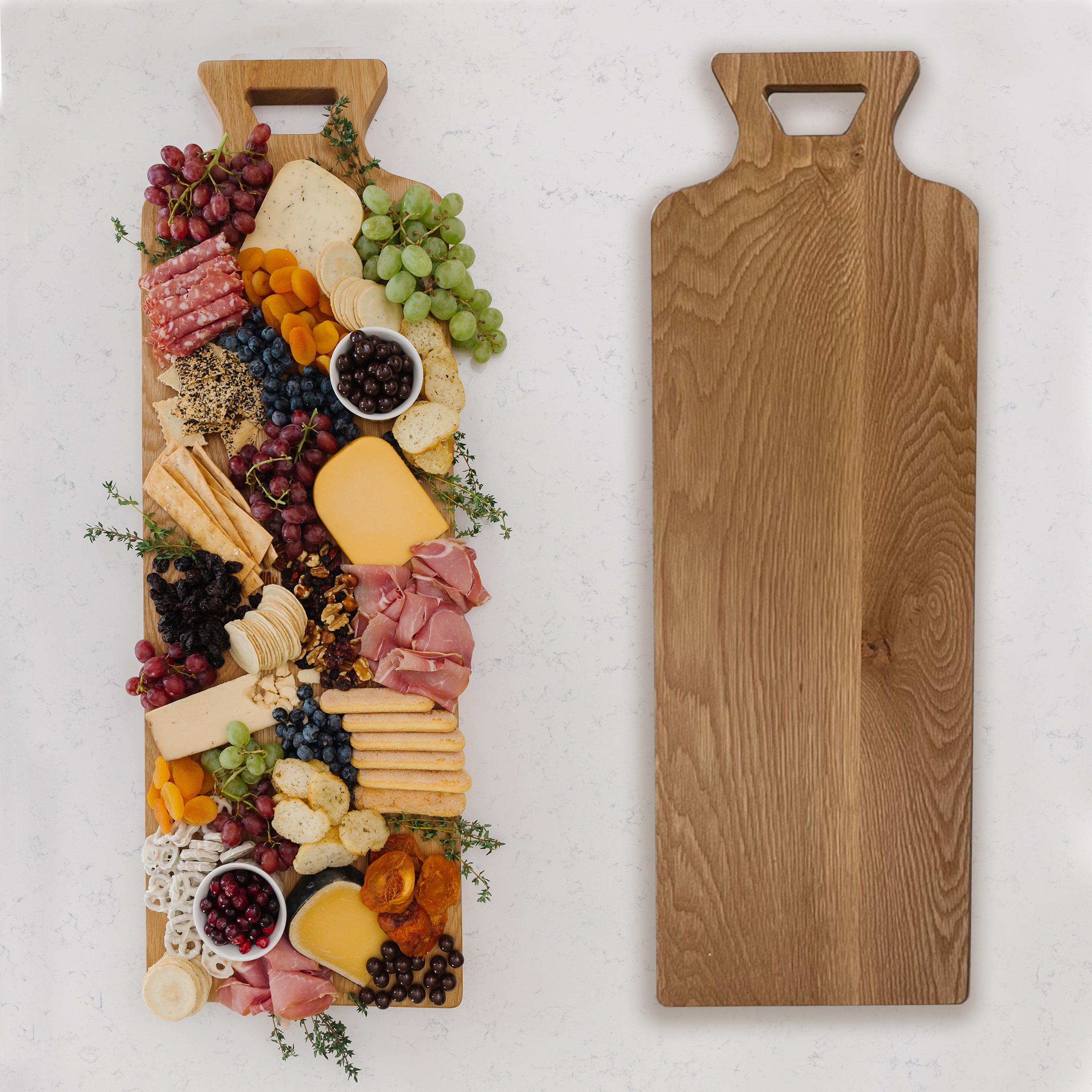 2-pk Custom Cutting Board Charcuterie Board Live Edge 100% Food